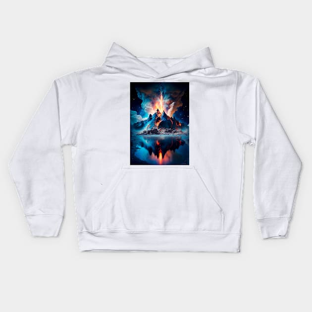 Eruption Kids Hoodie by James Garcia